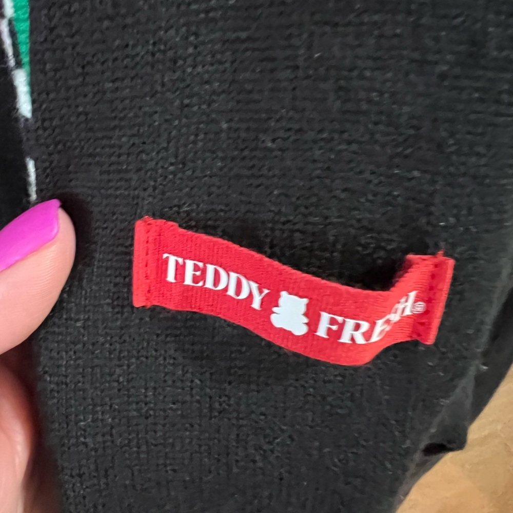 Black Jacket With Checkered Trim - image 3